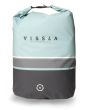 Mochila estanca Vissla 7 Seas 35L Dry Pack turquesa, gris y negra