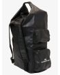 Mochila estanca grande de Surf Quiksilver Evening Sesh 35L negra posterior