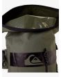 Mochila grande de Surf Quiksilver Evening Sesh 35L verde militar para hombre abierta