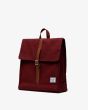 Mochila Herschel City Mid-Volume 14L Windsor Wine granate lateral
