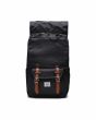 Mochila Herschel Little America Mid-Volume Backpack 21 Litros Negra Unisex abierta