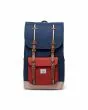Mochila Herschel Little America Backpack 30 Litros color azul marino, rojo y ocre Unisex