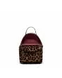 Mochila pequeña Herschel Nova Mini Backpack 9L Leopard Black para mujer abierta