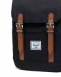 Mochila Herschel Retreat Mini negra 10L Unisex etiqueta