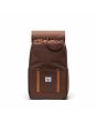 Mochila Herschel Retreat Small 17L Potting Soil Crosshatch Unisex  abierta con cierre de cordón