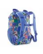 Mochila Patagonia Kids Refugito Daypack 12L azul con estampado geométrico Swallowtail Geo para niño/a posterior