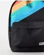 Mochila Rip Curl Dome 18L Premium Surf Revival negra con arco iris estampado frontal