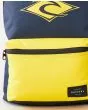 Mochila Rip Curl Dome Pro Logo 18 Litros Azul Marino y amarilla para hombre bolsillo