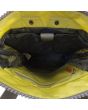 Mochila pequeña ecológica e impermeable Roka Bantry B Citrus amarilla interior 