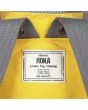 Mochila mediana impermeable Roka London Bantry B Recycled Nylon Amarillo Álamo 14 Litros Unisex etiqueta