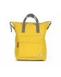 Mochila mediana impermeable Roka London Bantry B Recycled Nylon Amarillo Álamo 14 Litros Unisex