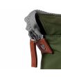 Mochila vegana mediana Roka Bantry B Sustainable Nylon verde aguacate cremallera