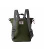 Mochila vegana mediana Roka Bantry B Sustainable Nylon verde aguacate posterior
