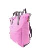 Mochila Mediana ecológica e impermeable Roka Bantry B Sherbert rosa lateral 
