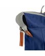 Mochila vegana Pequeña Roka Bantry B nailon reciclado Azul quemado cremallera
