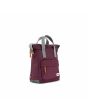 Mochila Pequeña impermeable Roka Bantry B Sustainable Nylon Plum lateral
