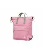 Mochila mediana vegana e impermeable Roka Bantry B Sustainable Canvas rosa antiguo lateral