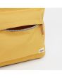 Mochila mediana impermeable Roka London Bantry B Sustainable Canvas Flax amarilla bolsillo