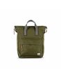 Mochila mediana Roka London Bantry B Sustainable Canvas Verde Musgo Unisex
