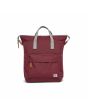 Mochila Mediana Roka London Bantry B Sustainable Canvas Sienna granate 14L