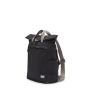 Mochila Mediana ecológica e impermeable Roka London Camden negra Unisex lateral 