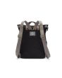 Mochila Mediana ecológica e impermeable Roka London Camden negra Unisex posterior