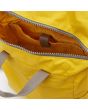 Mochila impermeable Roka Camden Custard color mostaza interior