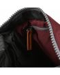 Mochila pequeña vegana Roka Canfield B Nailon reciclado nPort granate Unisex interior