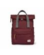 Mochila pequeña vegana Roka Canfield B Nailon reciclado nPort granate Unisex
