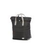 Mochila mediana ecológica e impermeable Roka Canfield B Sustainable negra Unisex lateral