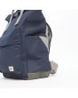 Mochila ecológica e impermeable Roka Canfield B Sustainable Midnight azul marino Unisex bolsillo lateral 