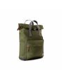 Mochila Mediana impermeable Roka Canfield B Sustainable Nylon verde aguacate lateral