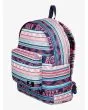 Mochila mediana Roxy Be Young 24 Litros rosa y azul lateral