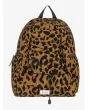 Mochila Mediana Roxy Urban Party 15,8 Litros Marrón con estampado de leopardo