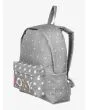 Mochila pequeña Roxy Sugar Baby 16 litros en color gris con lunares blancos lateral 