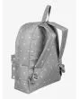 Mochila pequeña Roxy Sugar Baby 16 litros en color gris con lunares blancos posterior