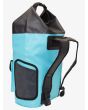 Mochila Mediana estanca para Surf Quiksilver Sea Stash 20L azul celeste y negra posterior