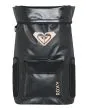 Mochila mediana de surf estanca Roxy Need It 50 L Negro Antracita abierta