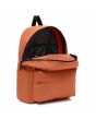Mochila Vans Old Skool Classic 22 Litros Autumn Leaf Naranja Unisex abierta