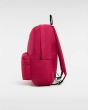 Mochila escolar Vans Old Skool Classic 22L color rosa cereza lateral