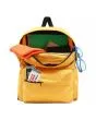 Mochila Vans Old Skool Drop V amarilla unisex abierta