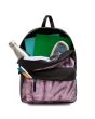 Mochila Vans Realm púrpura tie dye y negra 22 Litros compartimentos