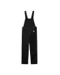 Mono Carhartt WIP W' Bib Overall Straight Negro Rinsed para mujer posterior