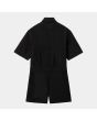 Mono corto Jumpsuit Carhartt WIP W' Craft Short Coverall Negro para mujer posterior