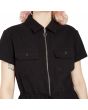 Mujer con Mono corto Volcom Wheelfrite Negro cremallera
