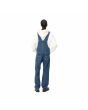 Mujer con Peto Vaquero Carhartt WIP W' Bib Overall Straight Azul Stone Washed posterior