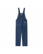 Mono Vaquero Carhartt WIP W' Bib Overall Straight Blue Stone Washed para mujer posterior