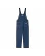 Mono Vaquero Carhartt WIP W' Bib Overall Straight Blue Stone Washed para mujer posterior