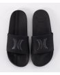 Chanclas Hurley Magu Slide negras para hombre