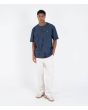 Hombre con Camiseta de manga corta Hurley P&P Toledo Azul Slate ajuste